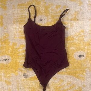 Burgundy Body Suit